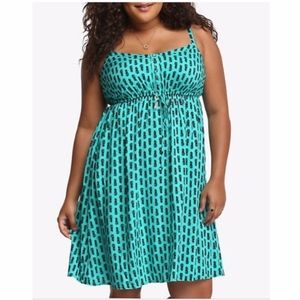 Torrid Pineapple Drawstring Sundress
